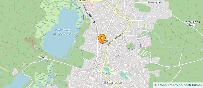 localisation de l'entreprise LA SEVE  BISCARROSSE