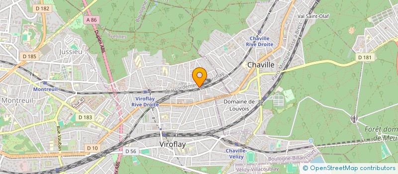 localisation de l'entreprise LA SEVERINE  VIROFLAY