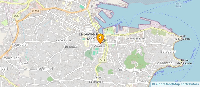 localisation de l'entreprise LA SEYNE DARTS CLUB  LA SEYNE-SUR-MER