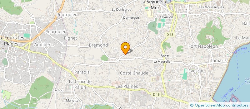 localisation de l'entreprise LA SEYNE DE L ESPOIR à LA SEYNE-SUR-MER