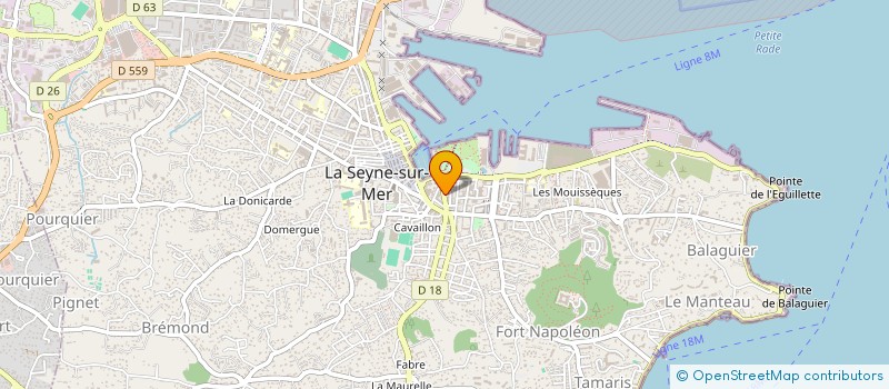 localisation de l'entreprise LA SEYNE INFO à LA SEYNE-SUR-MER