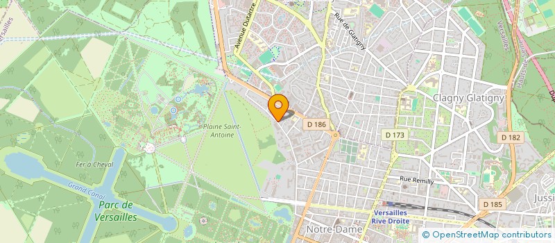 localisation de l'entreprise LA SEYNE PORTE MARINE à VERSAILLES