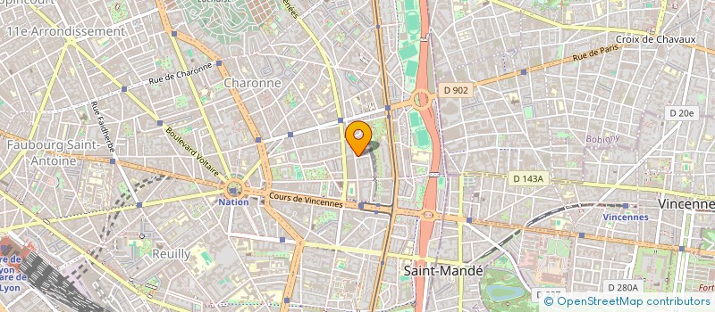 localisation de l'entreprise LA SFAIRE  PARIS