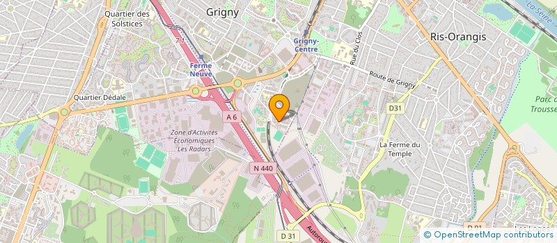localisation de l'entreprise LA SHEKINA EXPRESS à GRIGNY