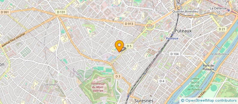 localisation de l'entreprise LA SI LAB'  NANTERRE