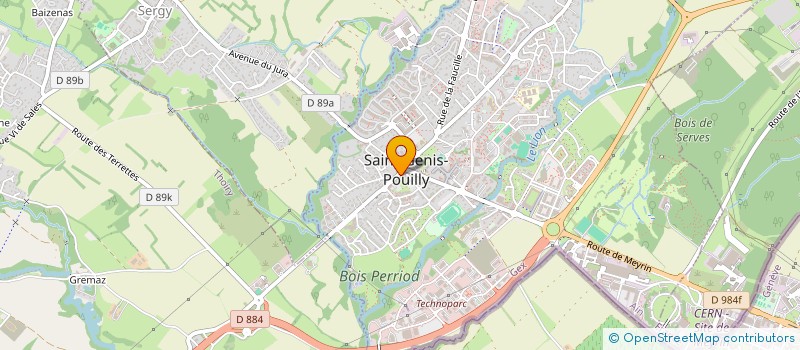 localisation de l'entreprise LA SICILA 2  SAINT-GENIS-POUILLY