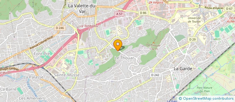 localisation de l'entreprise LA SICILIANA à LA VALETTE-DU-VAR