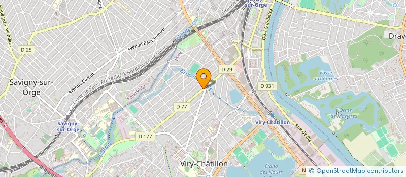 localisation de l'entreprise LA SICILIENNE à VIRY-CHATILLON