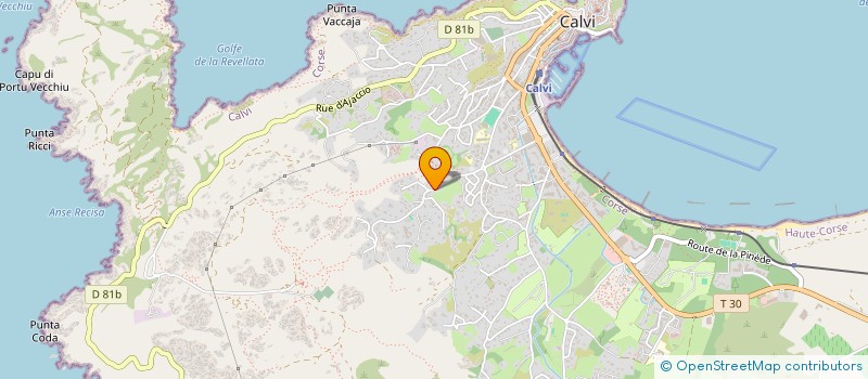 localisation de l'entreprise LA SIESTA HOTELIERE à CALVI