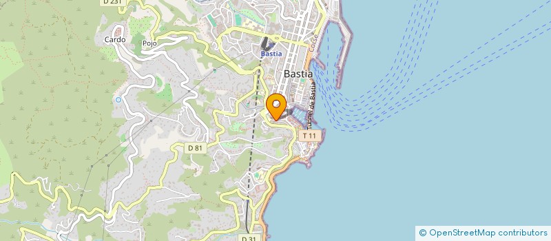 localisation de l'entreprise LA SIESTE à BASTIA