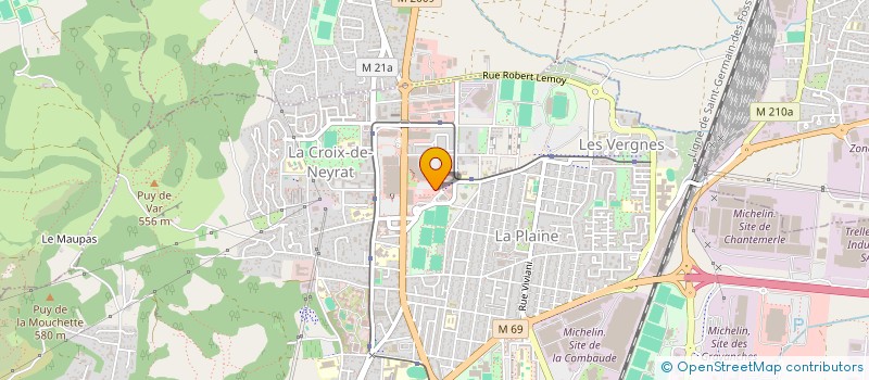 localisation de l'entreprise LA SIGNALETIQUE DE A A Z à CLERMONT-FERRAND