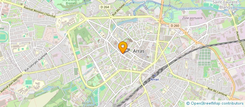 localisation de l'entreprise LA SIGNATURE à ARRAS