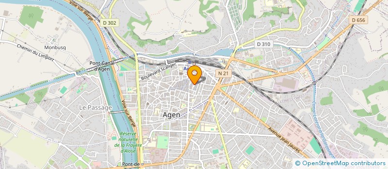 localisation de l'entreprise LA SIGNATURE AGENAISE  LE PASSAGE