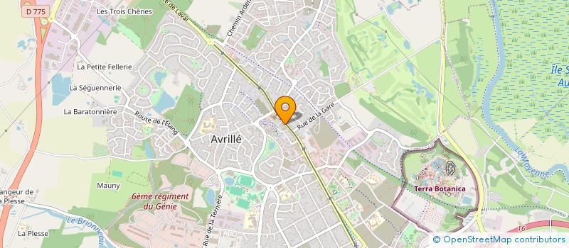 localisation de l'entreprise LA SIGNATURE DU BARBIER  AVRILLE