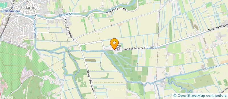 localisation de l'entreprise LA SIGNORE  BEDARRIDES