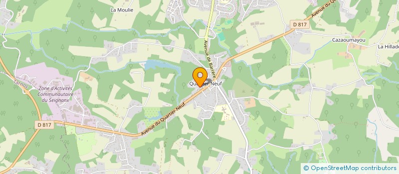 localisation de l'entreprise LA SILICE  SAINT-MARTIN-DE-SEIGNANX