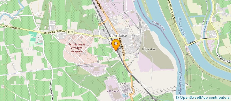 localisation de l'entreprise LA SIMONETTE SARL à LAUDUN L'ARDOISE
