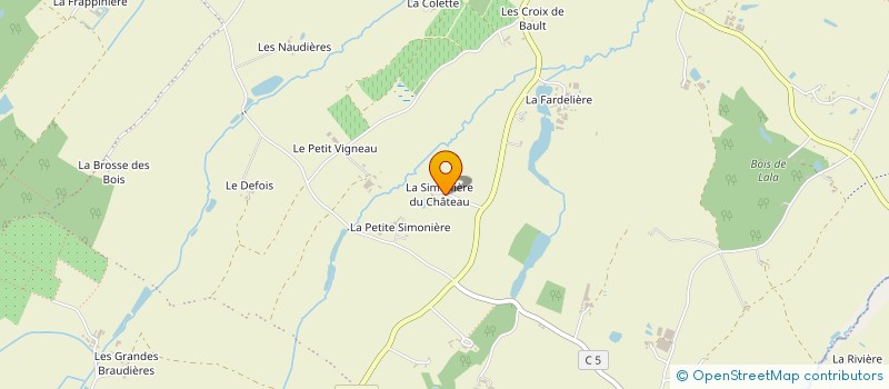 localisation de l'entreprise LA SIMONIERE DU CHATEAU  CHEMILLE-EN-ANJOU