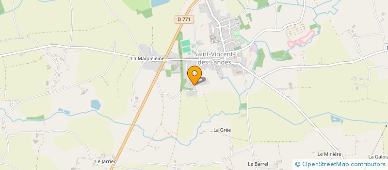 localisation de l'entreprise LA SINERAIS  SAINT-VINCENT-DES-LANDES