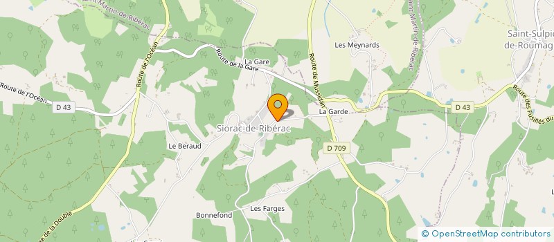 localisation de l'entreprise LA SIORACOISE  SIORAC-DE-RIBERAC
