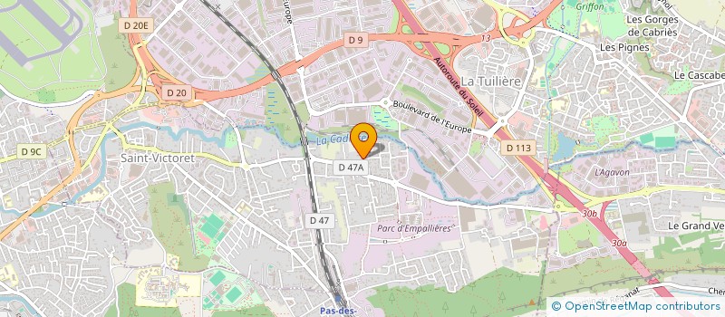 localisation de l'entreprise LA SIPIERE  SAINT-VICTORET