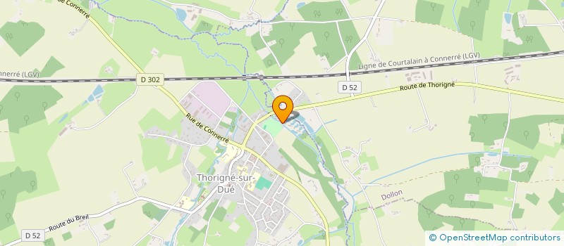 localisation de l'entreprise LA SIRENE  THORIGNE-SUR-DUE