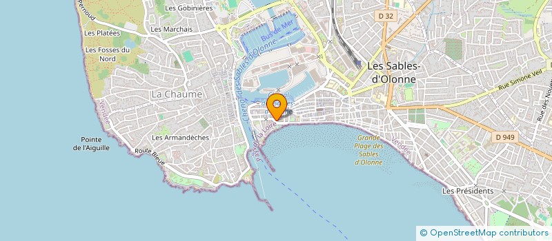 localisation de l'entreprise LA SIRENE  LES SABLES D'OLONNE