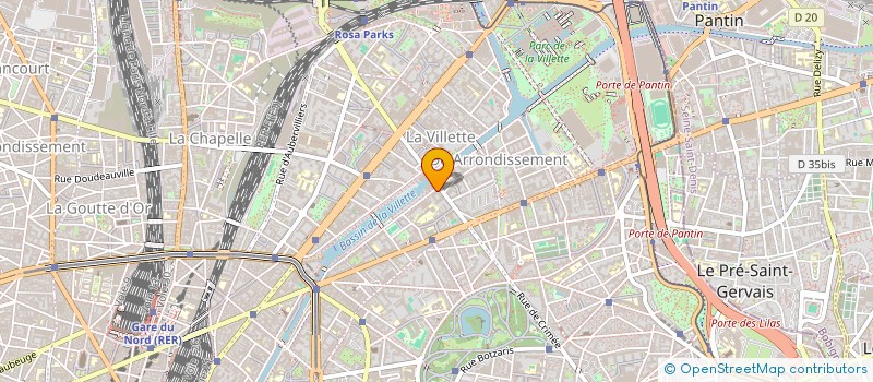 localisation de l'entreprise LA SIRENE  PARIS