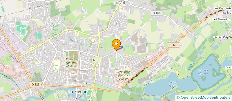 localisation de l'entreprise LA SIRENE  LA FLECHE