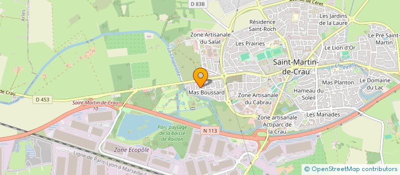 localisation de l'entreprise LA SITTELLE à SAINT-MARTIN-DE-CRAU