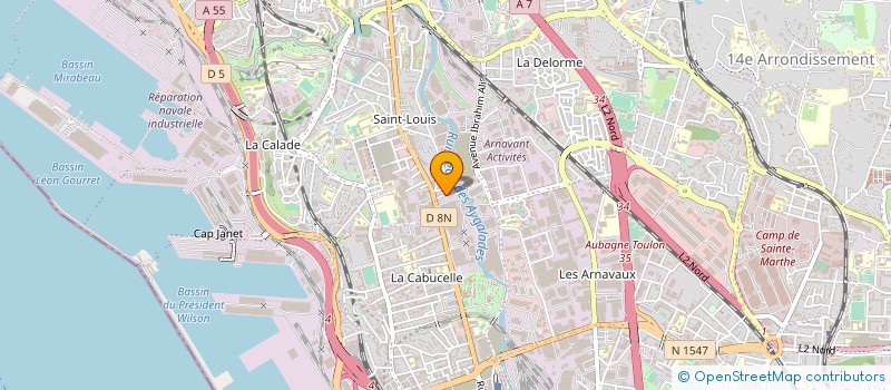 localisation de l'entreprise LA SMALA  MARSEILLE 15EME