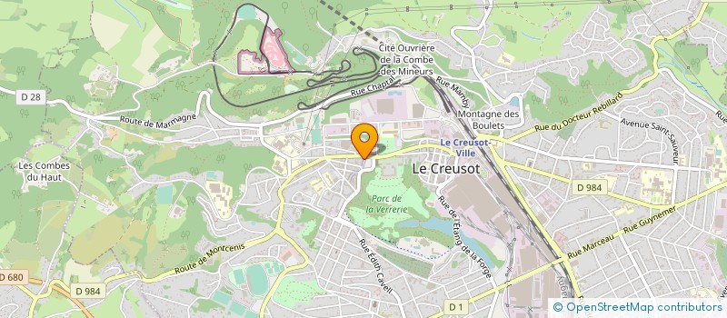 localisation de l'entreprise LA SMERALDA  LE CREUSOT