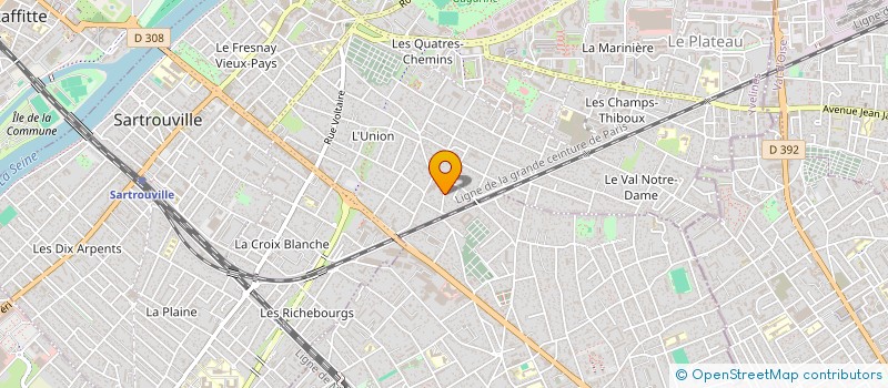 localisation de l'entreprise LA SNAP à SARTROUVILLE