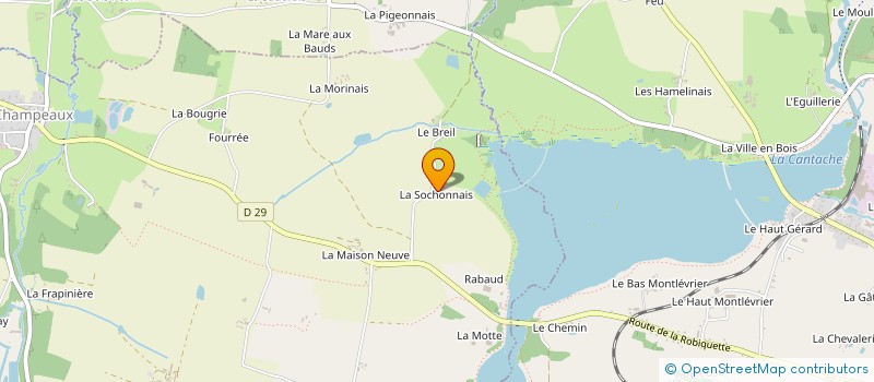 localisation de l'entreprise LA SOCHONOISE  CHAMPEAUX