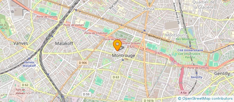 localisation de l'entreprise LA SOCIALE à MONTROUGE