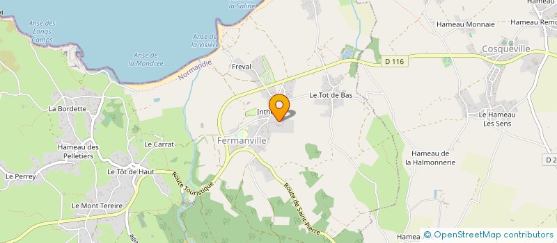 localisation de l'entreprise LA SOCIALE  FERMANVILLE