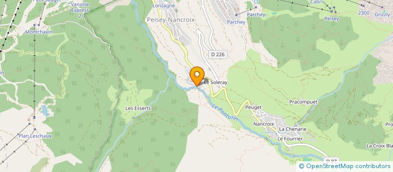 localisation de l'entreprise LA SOCIETE CIVILE POLICHINELLE à PEISEY-NANCROIX