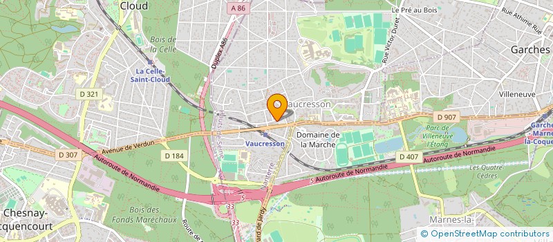 localisation de l'entreprise LA SOCIETE DE LA GUILLAUMIERE  VAUCRESSON