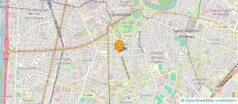 localisation de l'entreprise LA SOCIETE DES NOUVEAUX MONDES à GRENOBLE