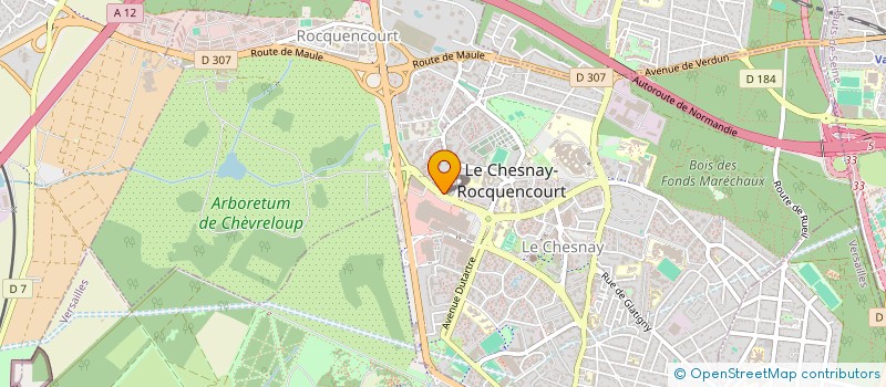 localisation de l'entreprise LA SOCIETE GENERALE IMMOBILIERE 2  LE CHESNAY-ROCQUENCOURT