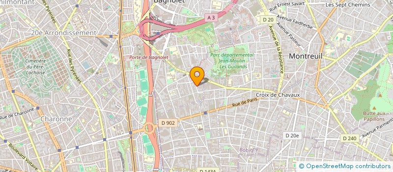 localisation de l'entreprise LA SOCIETE IDEALE à BAGNOLET