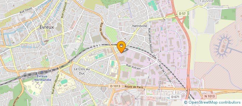 localisation de l'entreprise LA SOCIETE NORMANDE DE RECYCLAGE à EVREUX