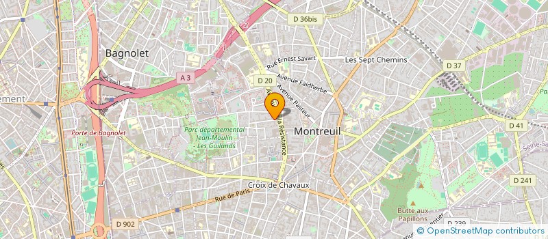 localisation de l'entreprise LA SOCIETE PUBLIDECOR S A à MONTREUIL