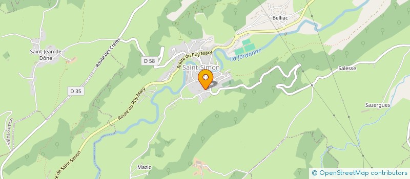 localisation de l'entreprise LA SOIF DU SUD à SAINT-SIMON