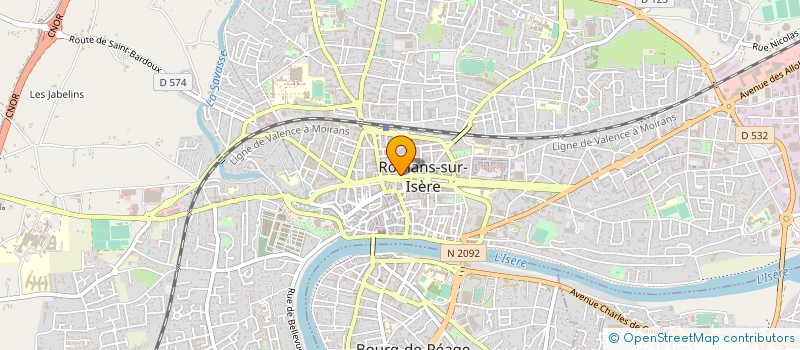 localisation de l'entreprise LA SOLEIADE à ROMANS-SUR-ISERE