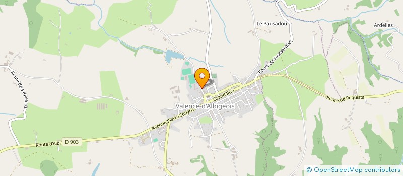 localisation de l'entreprise LA SOLEILLADE  VALENCE D'ALBIGEOIS