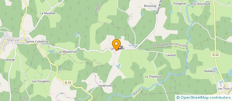 localisation de l'entreprise LA SOLEILLANE à MARVAL