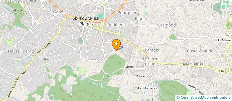 localisation de l'entreprise LA SOLEILLETTE à SIX-FOURS-LES-PLAGES