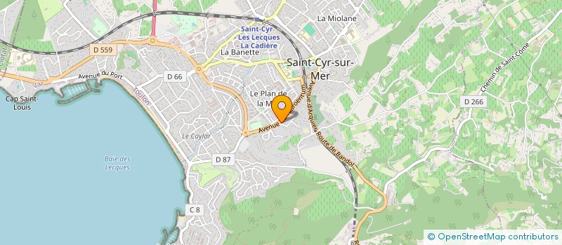 localisation de l'entreprise LA SOLIDAIRE à SAINT-CYR-SUR-MER