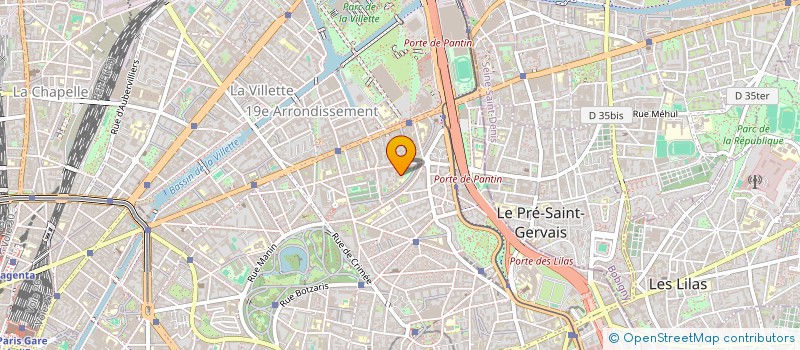 localisation de l'entreprise LA SOLIDARITE DROIT AU COEUR  PARIS